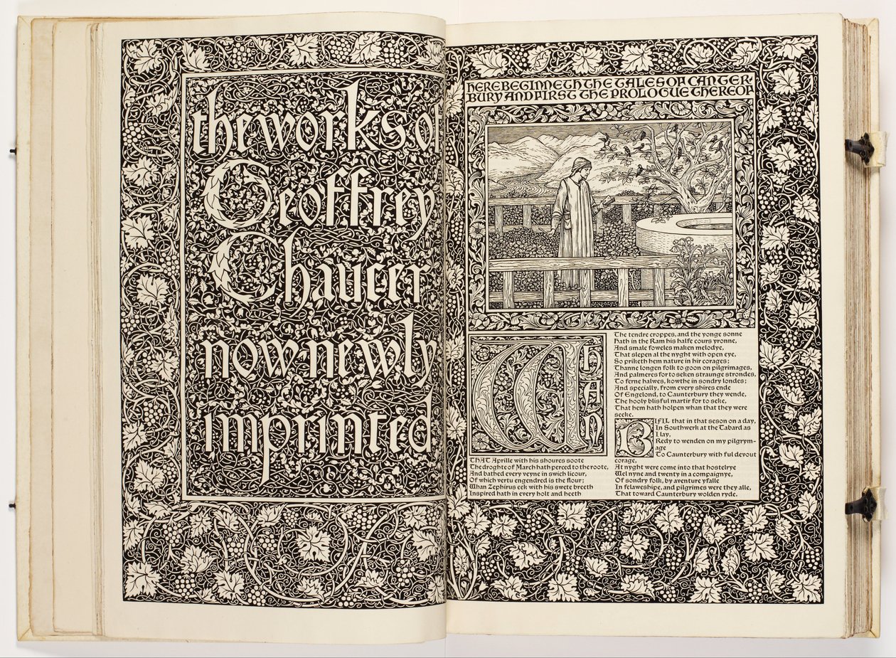 Die Werke von Geoffrey Chaucer (Der Kelmscott Chaucer) von William Morris