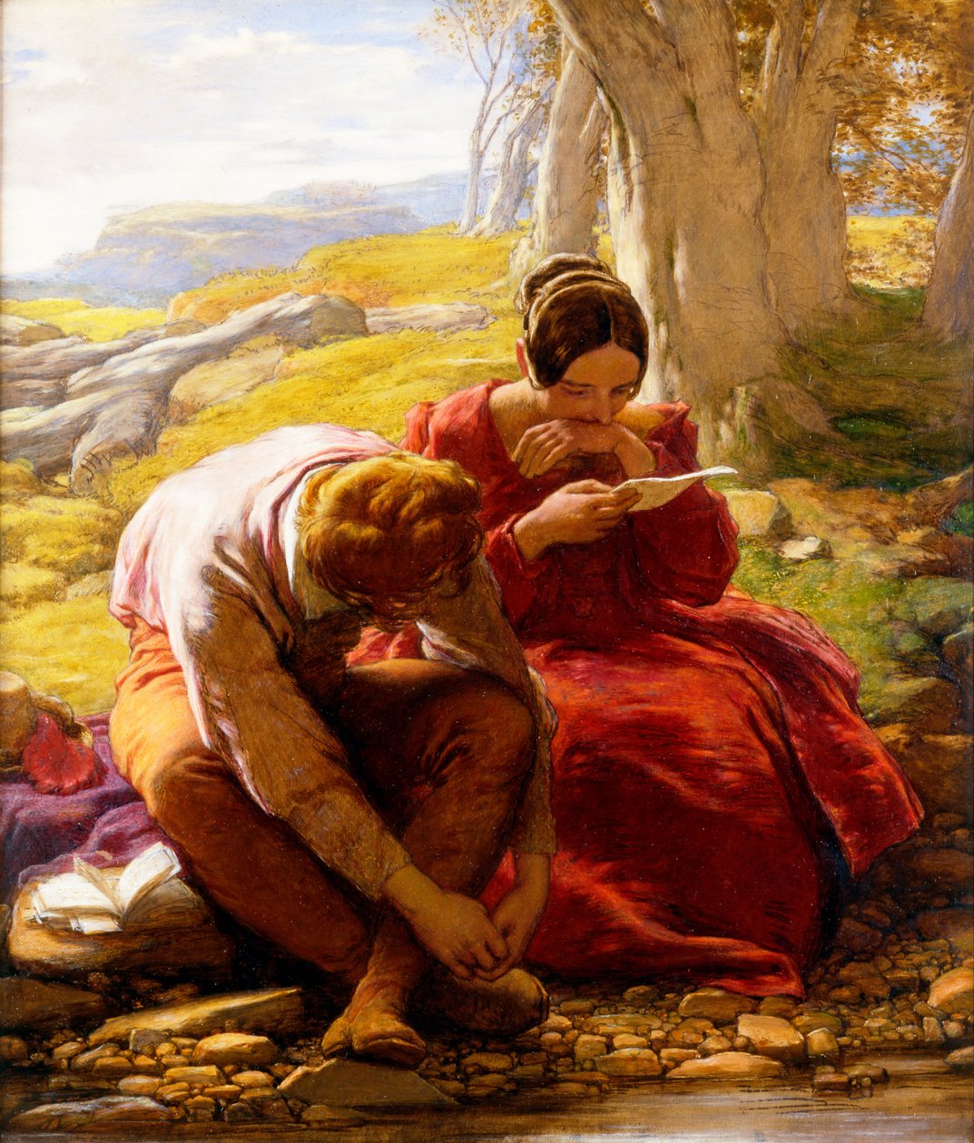 Das Sonett, ca. 1839 von William Mulready