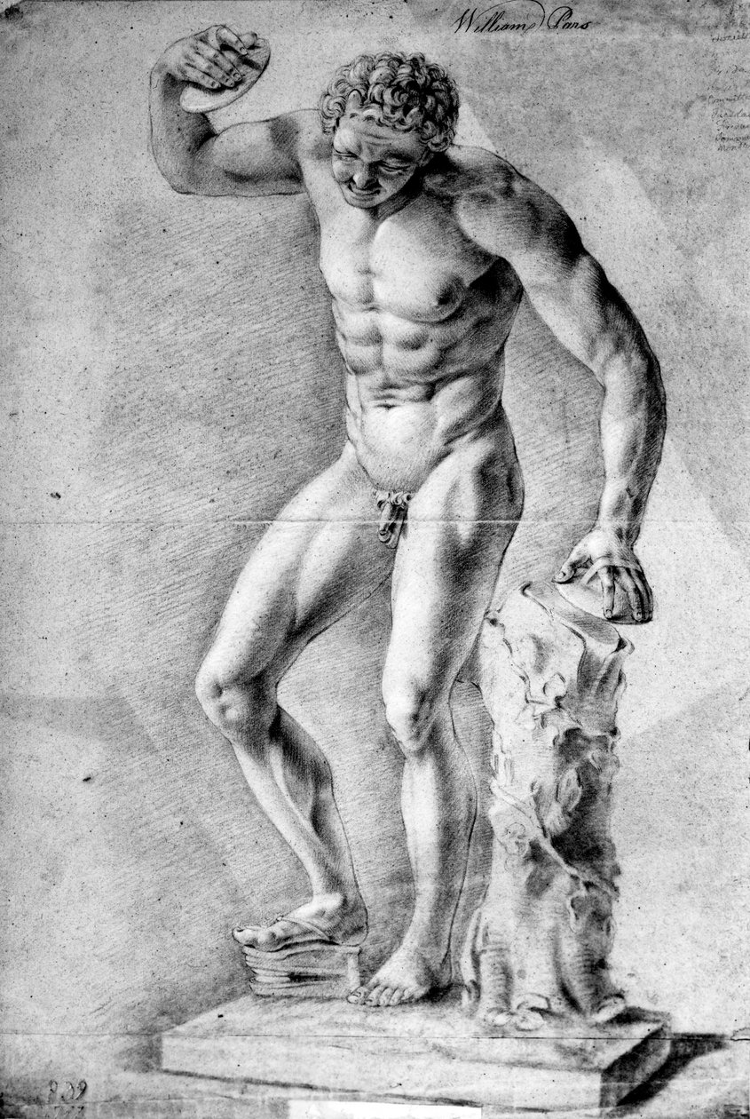Studie eines Zimbelspielers von William Pars
