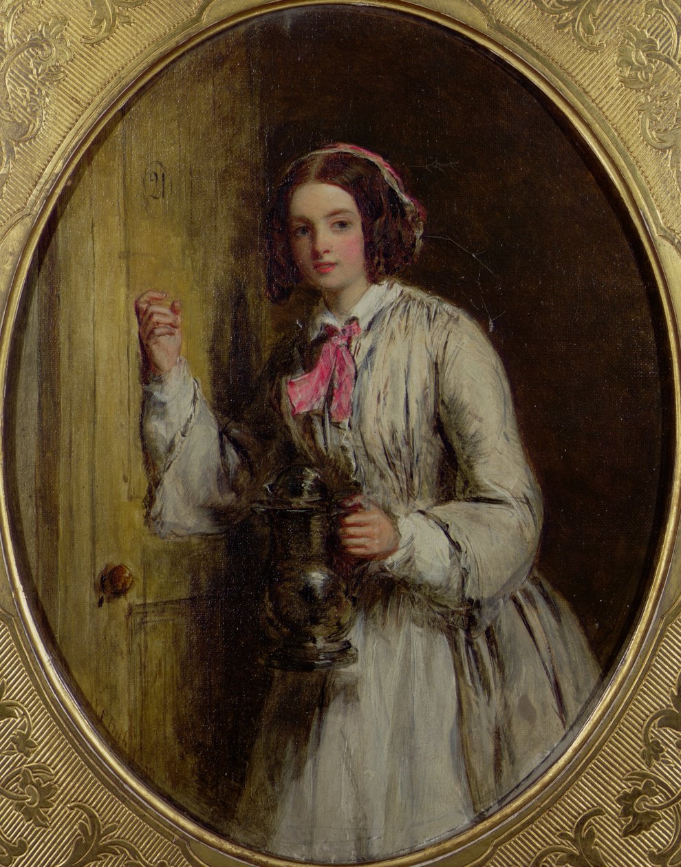 Ein Dienstmädchen mit einem Krug von William Powell Frith