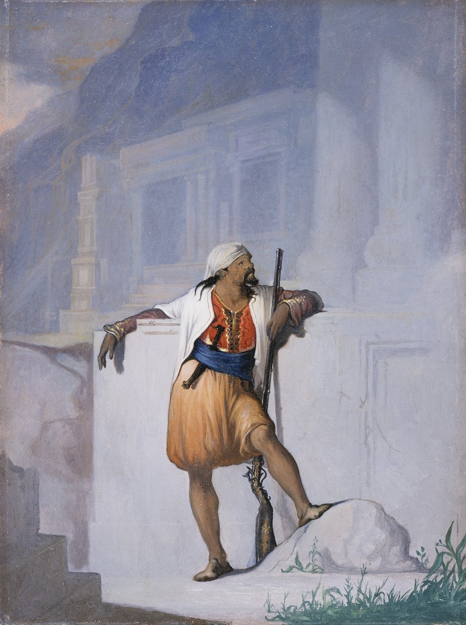 Der Wachposten, ca. 1872 von William Rimmer
