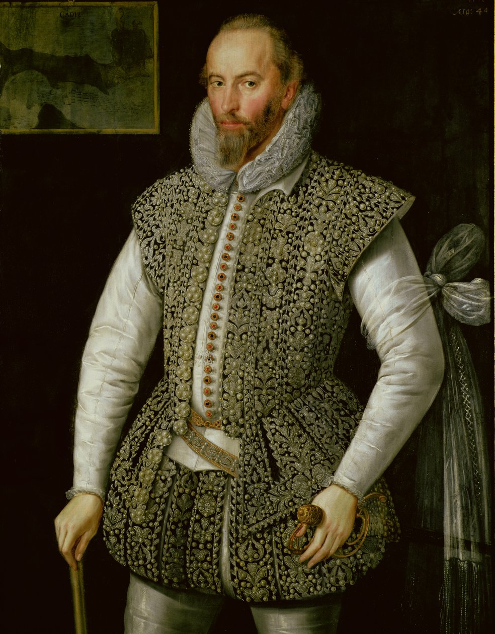 Porträt von Sir Walter Raleigh, 1598 von William Segar