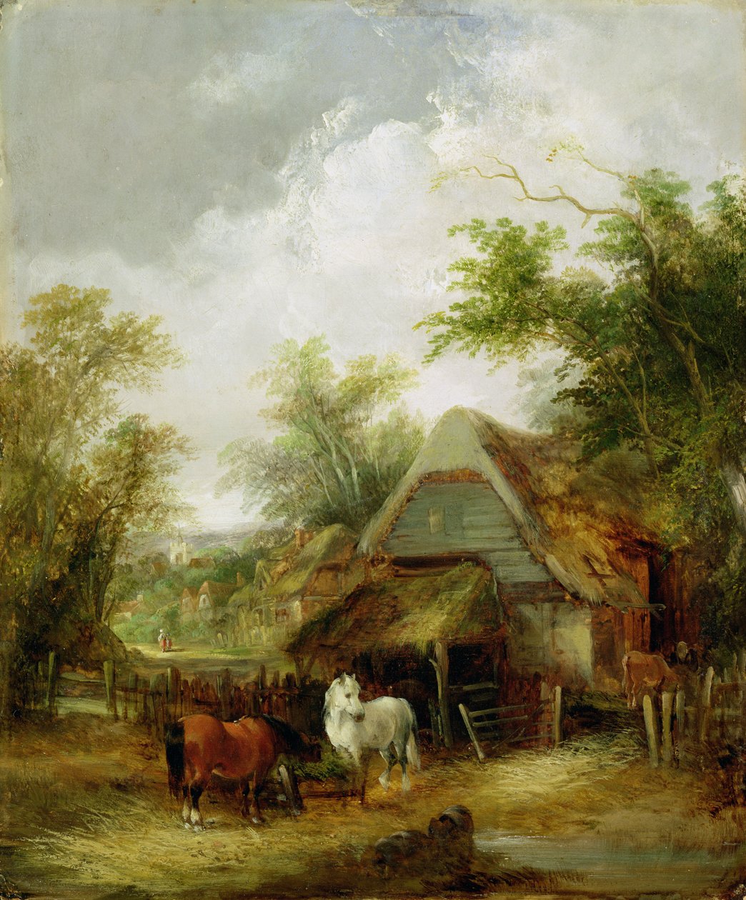 Bauernhofszene von William Snr. Shayer