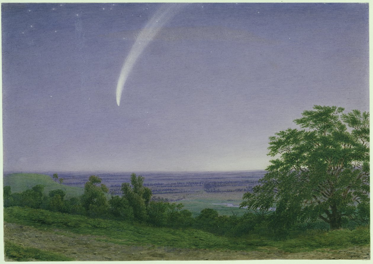 Donatis Komet, Oxford, 19:30 Uhr, 5. Oktober 1858 von Joseph Mallord William Turner