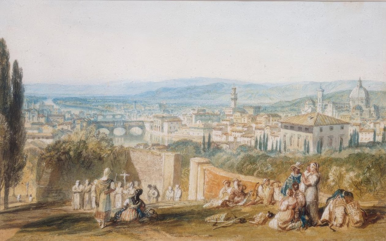 Florenz, von der Chiesa al Monte von Joseph Mallord William Turner