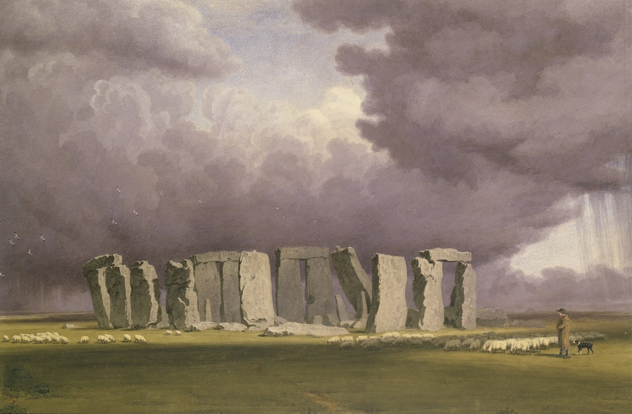 Stonehenge: Stürmischer Tag, 1846 von Joseph Mallord William Turner