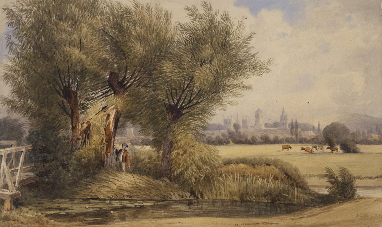 Blick auf Oxford vom Fluss von Joseph Mallord William Turner