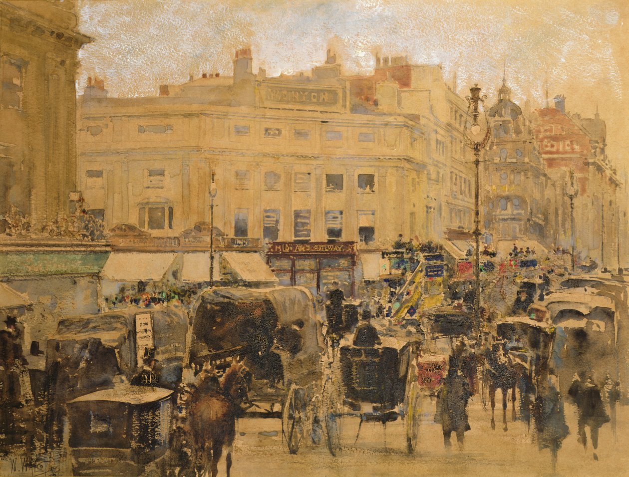Hauptverkehrszeit, Oxford Circus von William Walcot