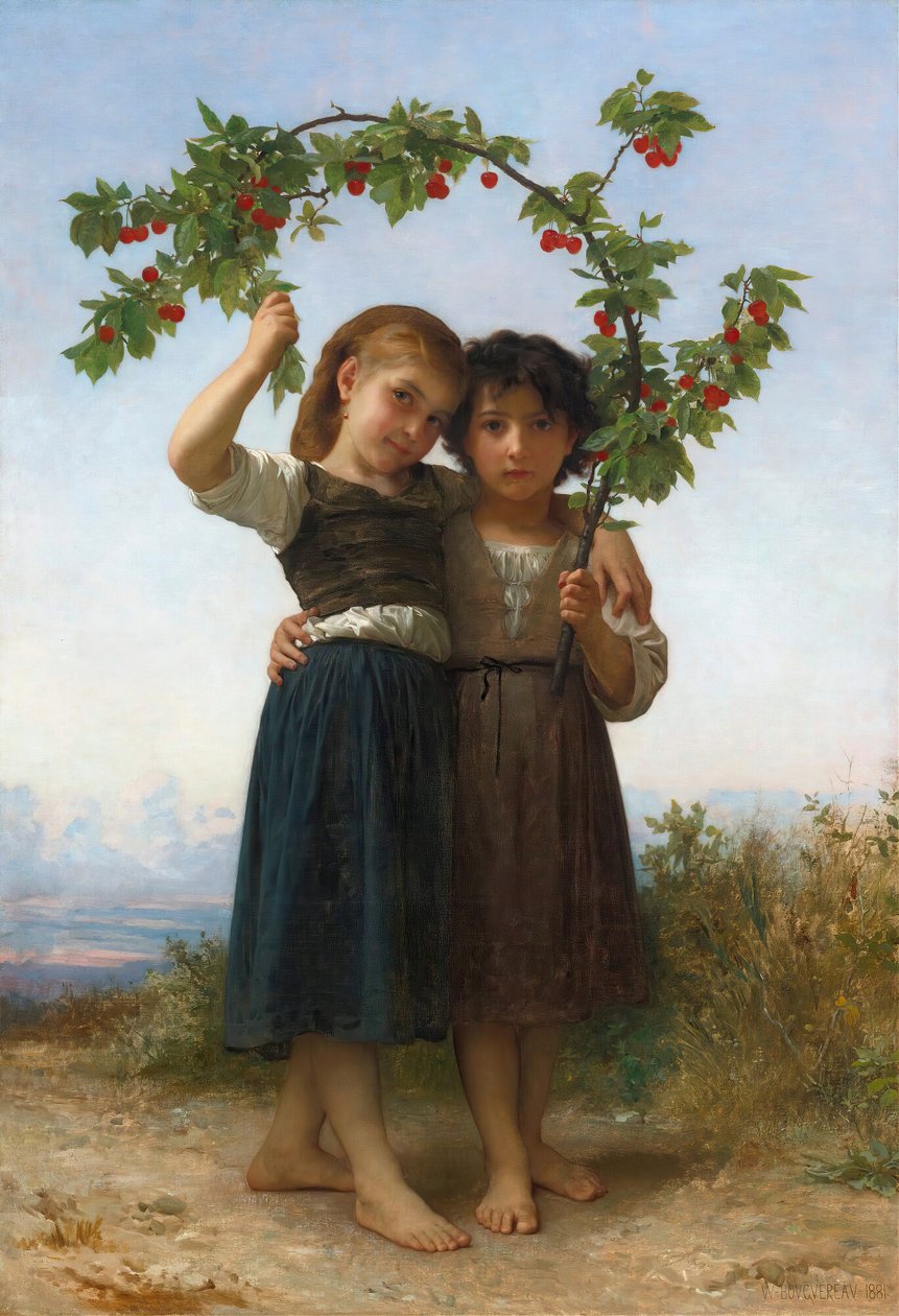 Der Kirschzweig von William Adolphe Bouguereau