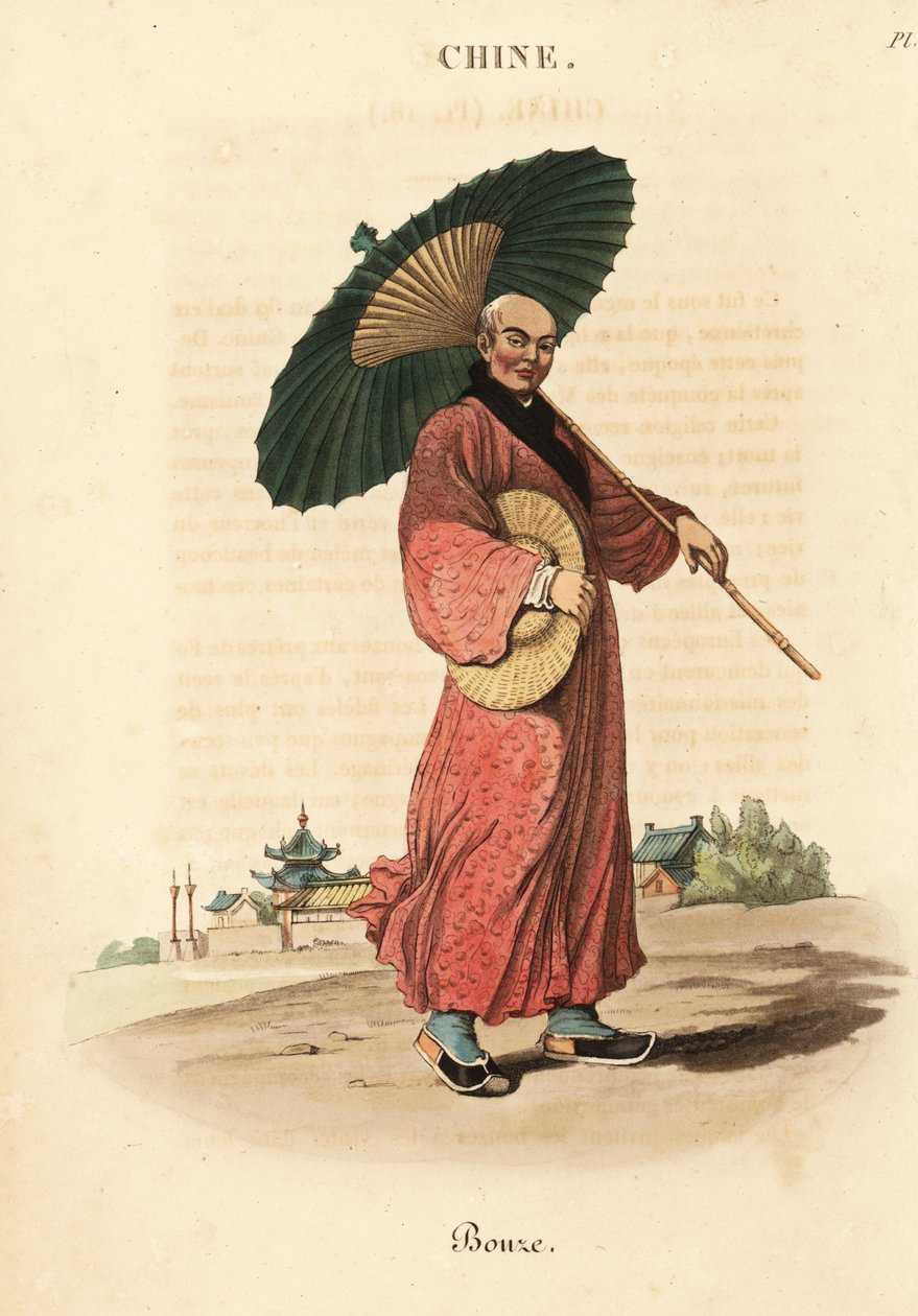 Bronzemönch oder Fo-Priester von William (after) Alexander