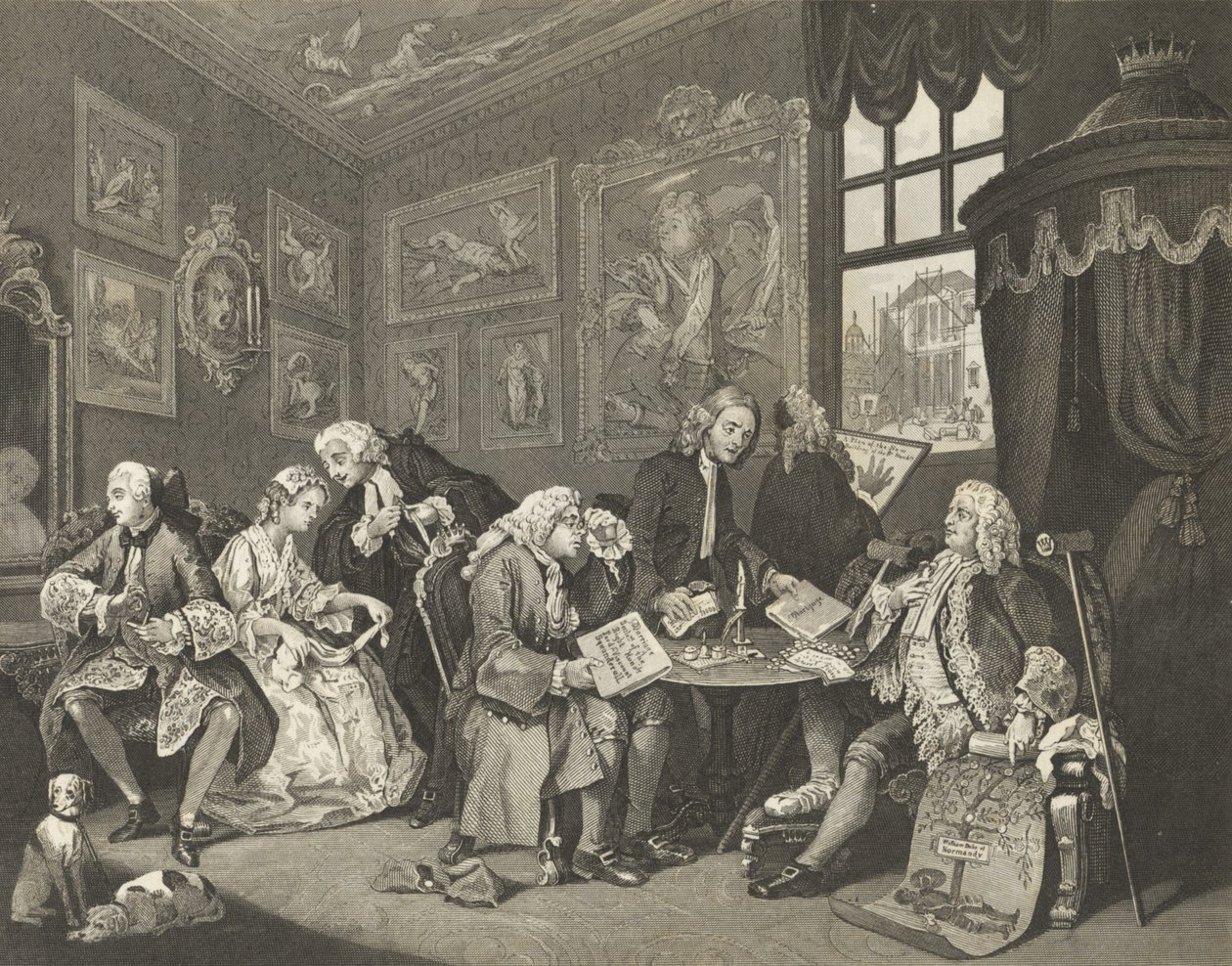 Die Modeheirat von William (after) Hogarth
