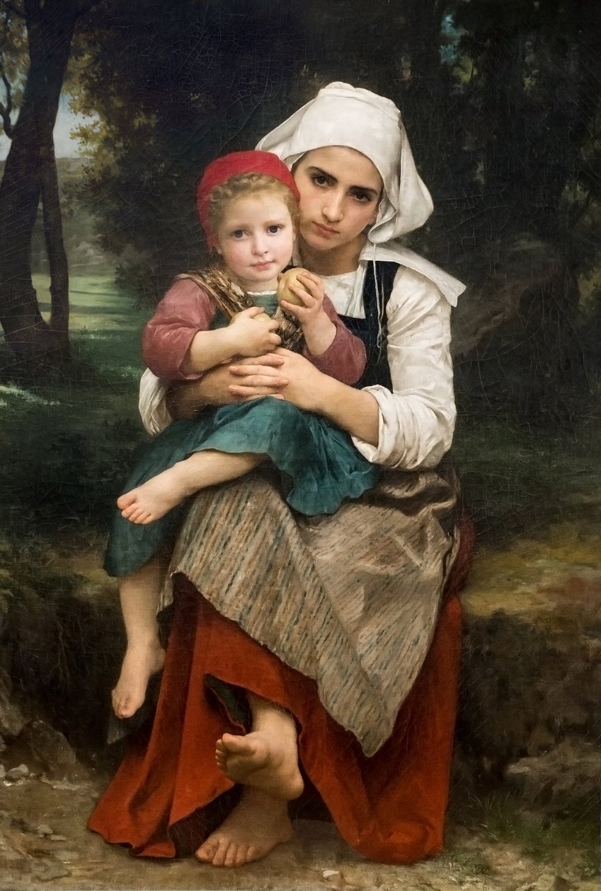 Bretonischer Bruder und Schwester von William Adolphe Bouguereau