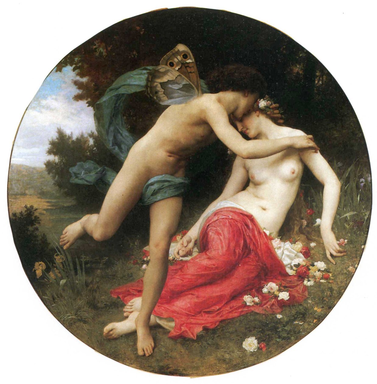 Flora und Zephyr von William Adolphe Bouguereau