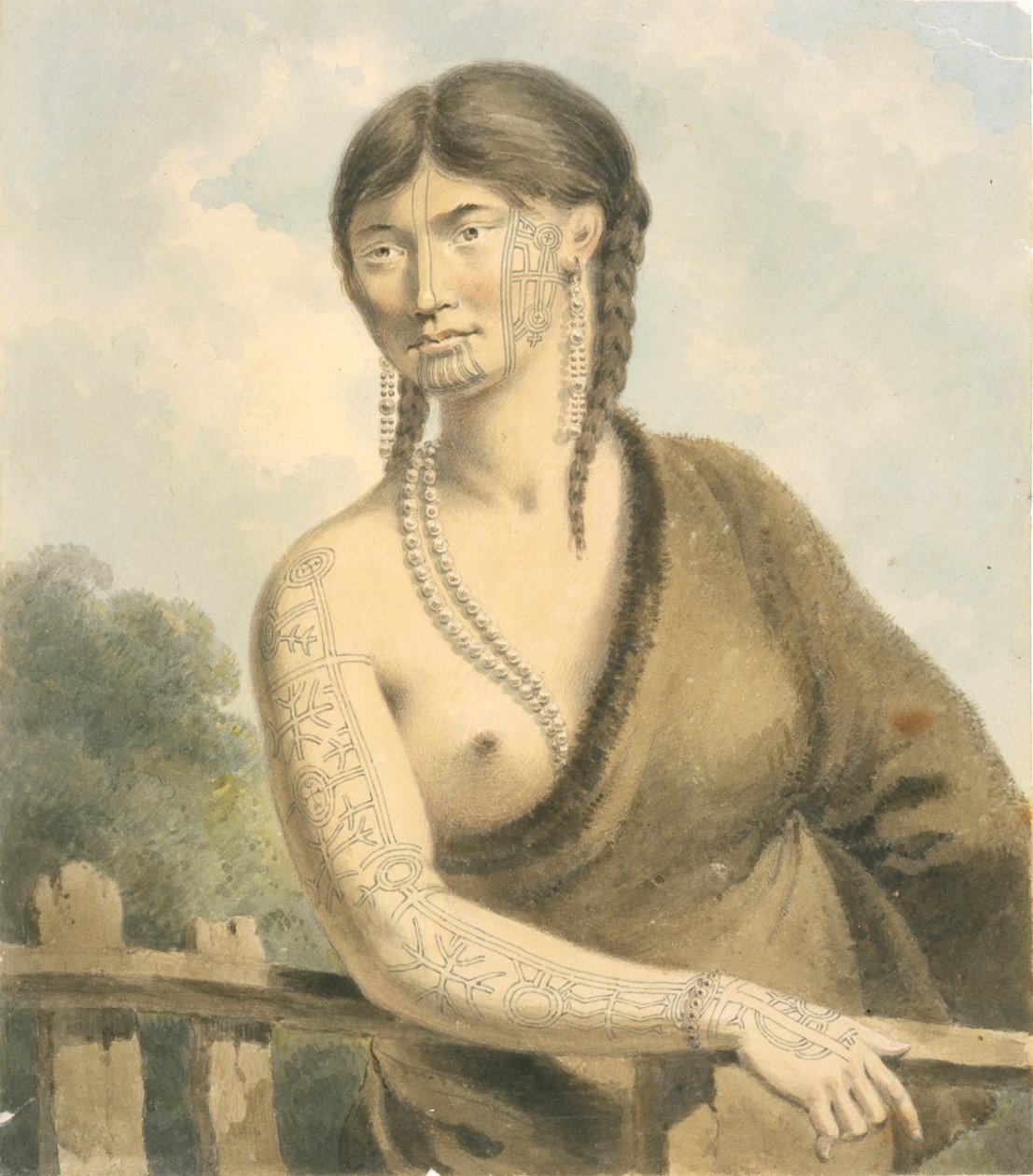 Tätowierte Frau von William Alexander