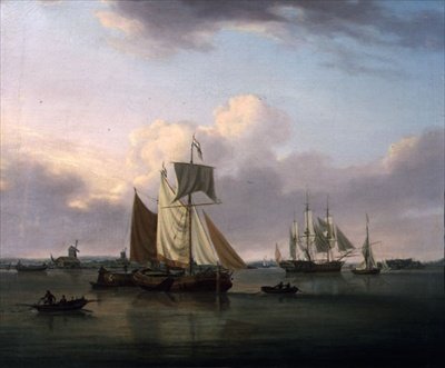 Schiffe vor Deptford von William Anderson