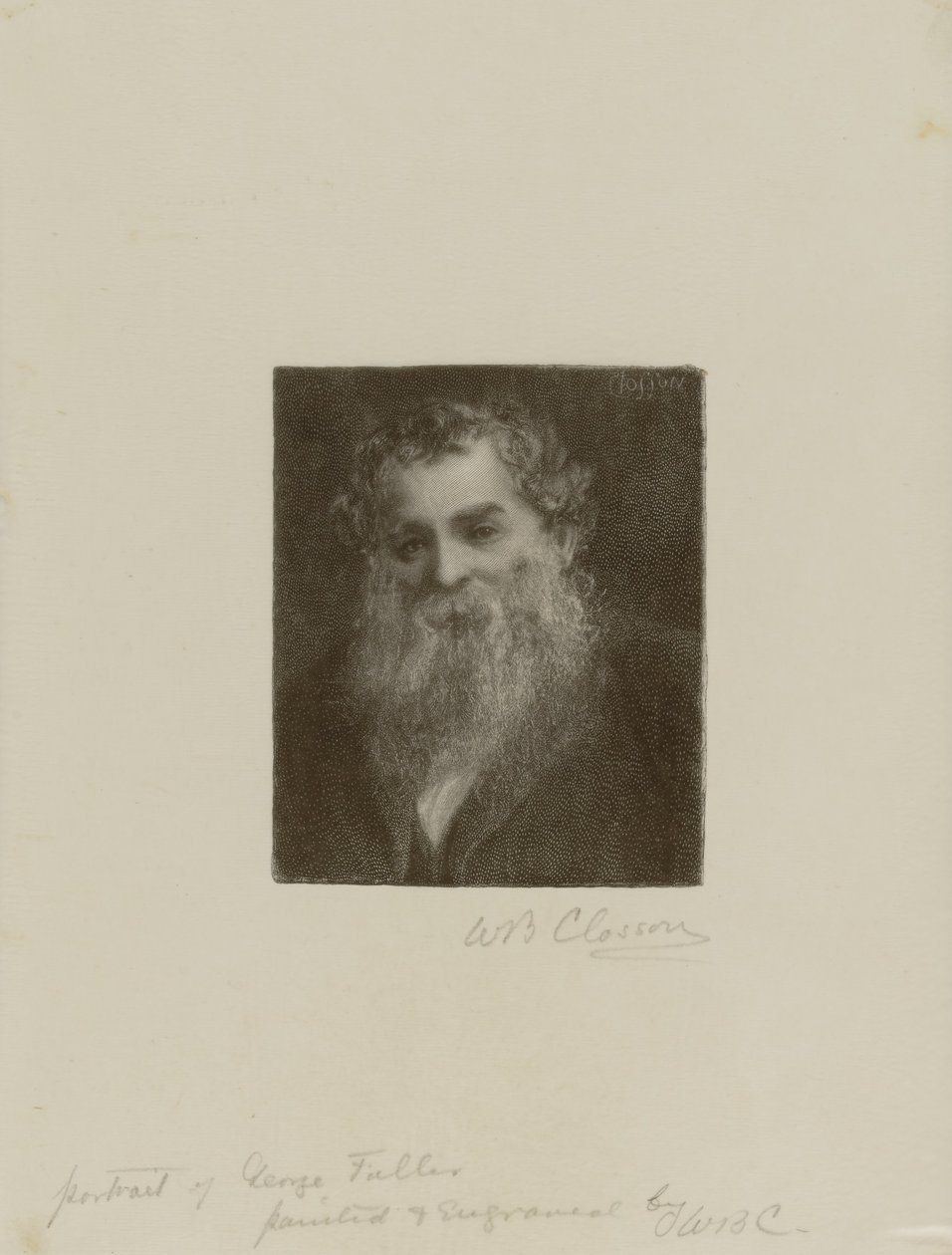 Porträt von George Fuller von William Baxter Closson