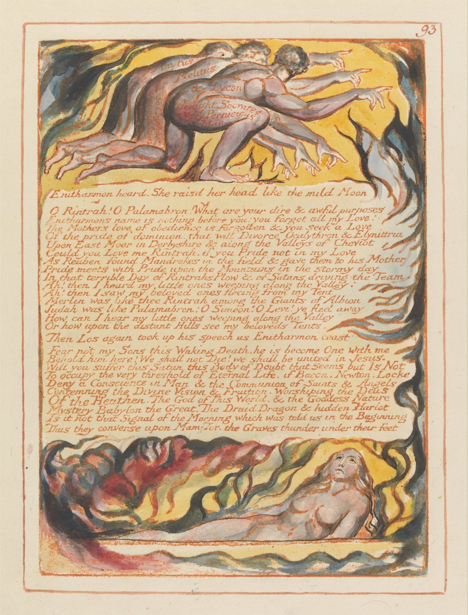 Jerusalem, Platte 93 von William Blake