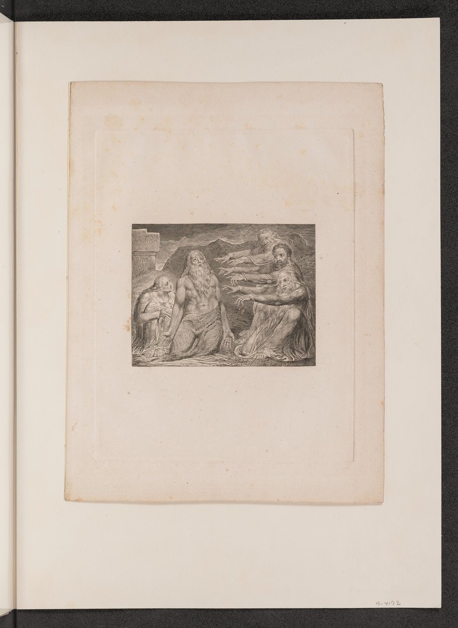 Hiob wird von seinen Freunden getadelt von William Blake