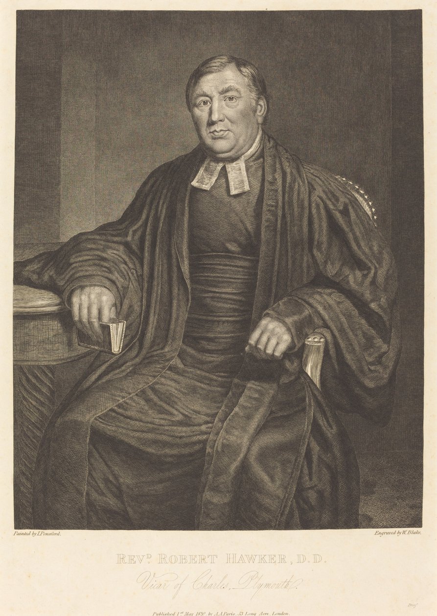 Reverend Robert Hawker, D.D., 1820 von William Blake