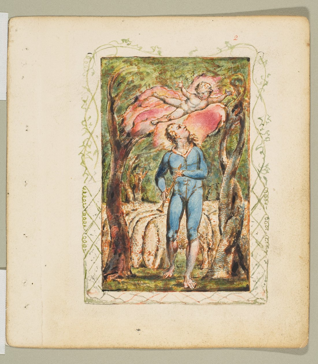 Lieder der Unschuld: Frontispiz von William Blake