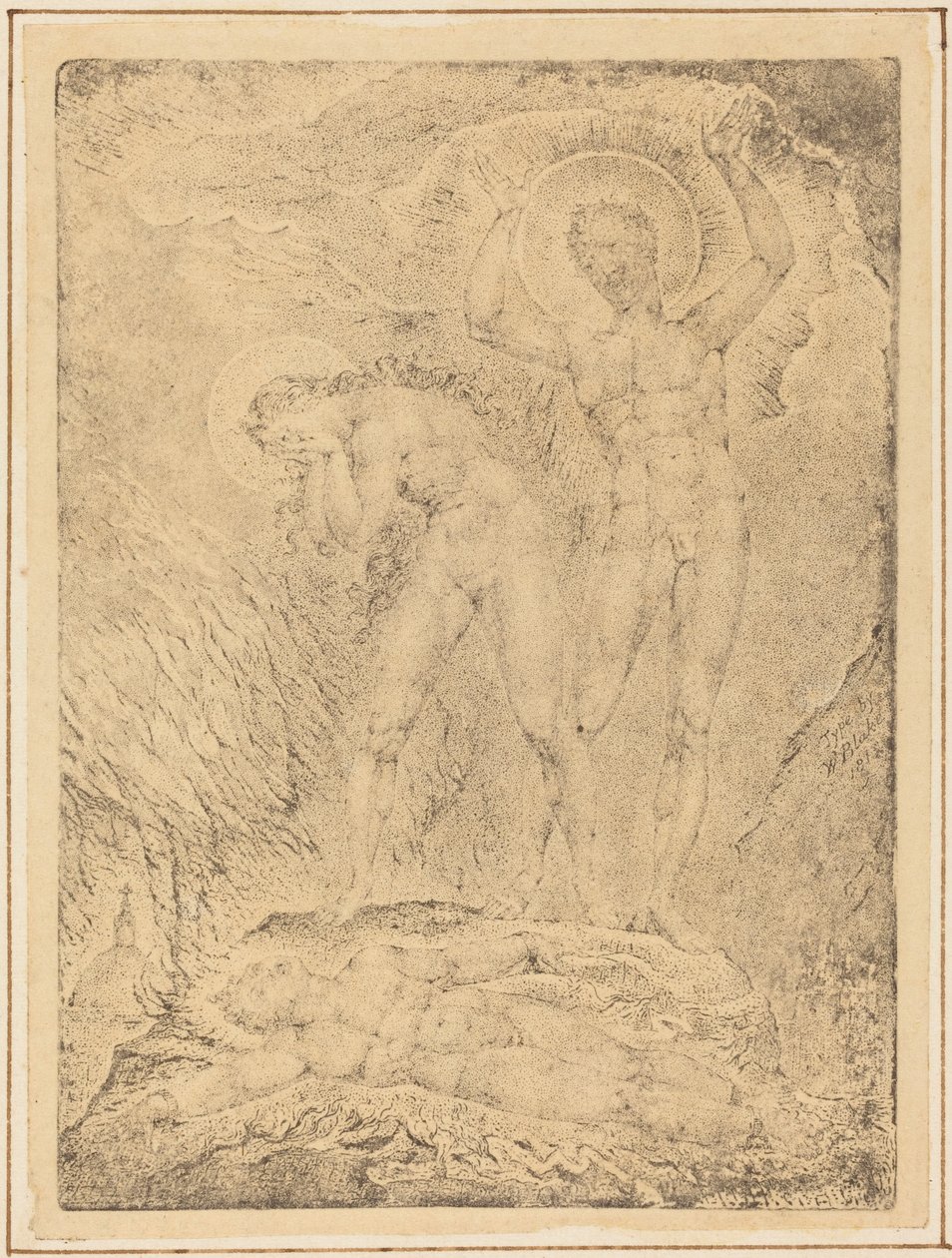 Die Fesselung von Orc von William Blake