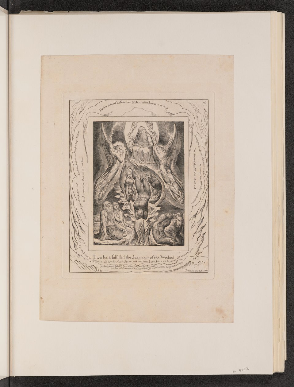 Der Fall Satans, 1825 von William Blake