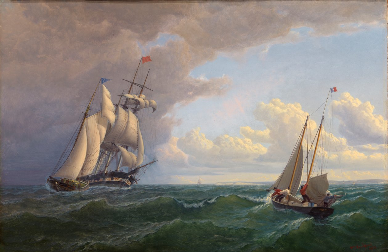 Walfänger vor dem Weinberg - Auswärts gebunden von William Bradford