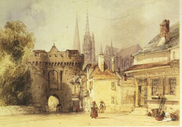 Das Guillaume-Tor, Chartres von William Callow