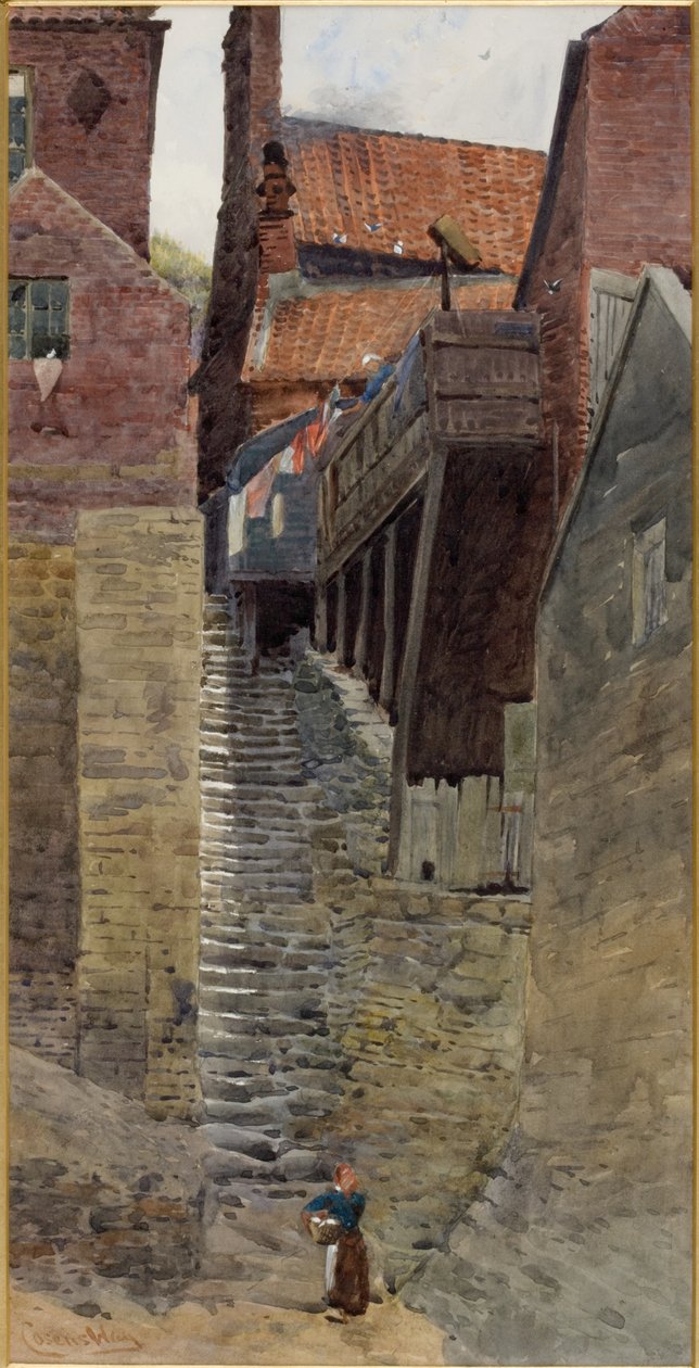 Treppen, Old Whitby von William Cosens Way
