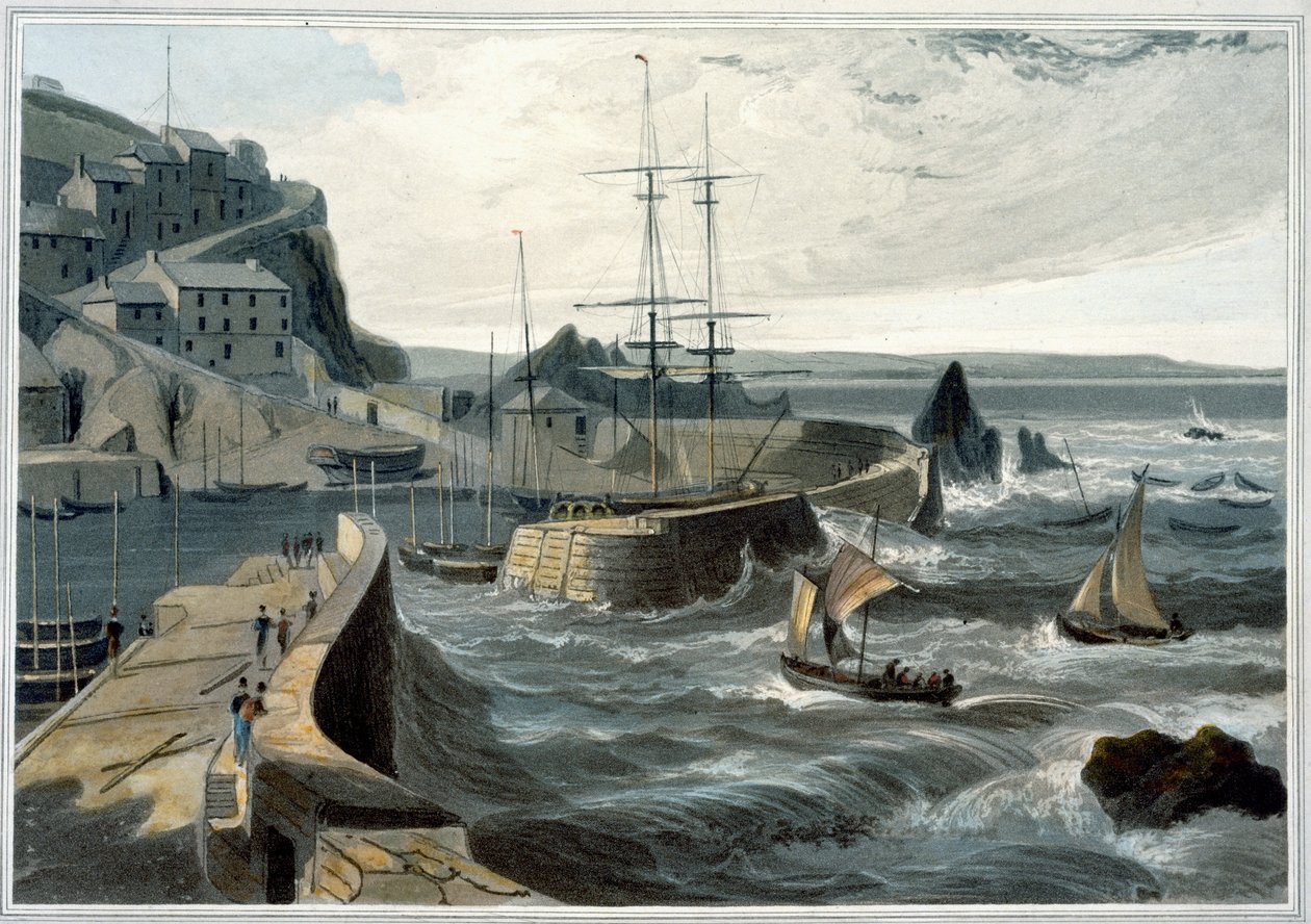 Mevagissey, Cornwall, 1825 von William Daniell