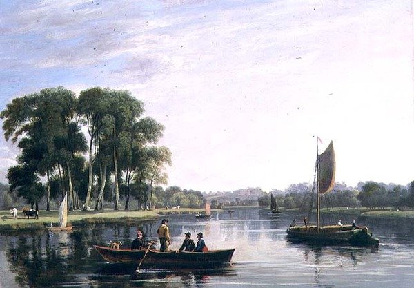 Blick auf die Themse bei Richmond von William Daniell