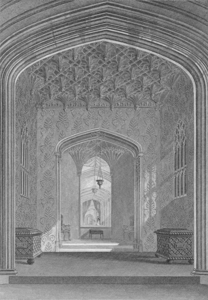 Fonthill Abbey, Das Oratorium, 1824 von William Deeble