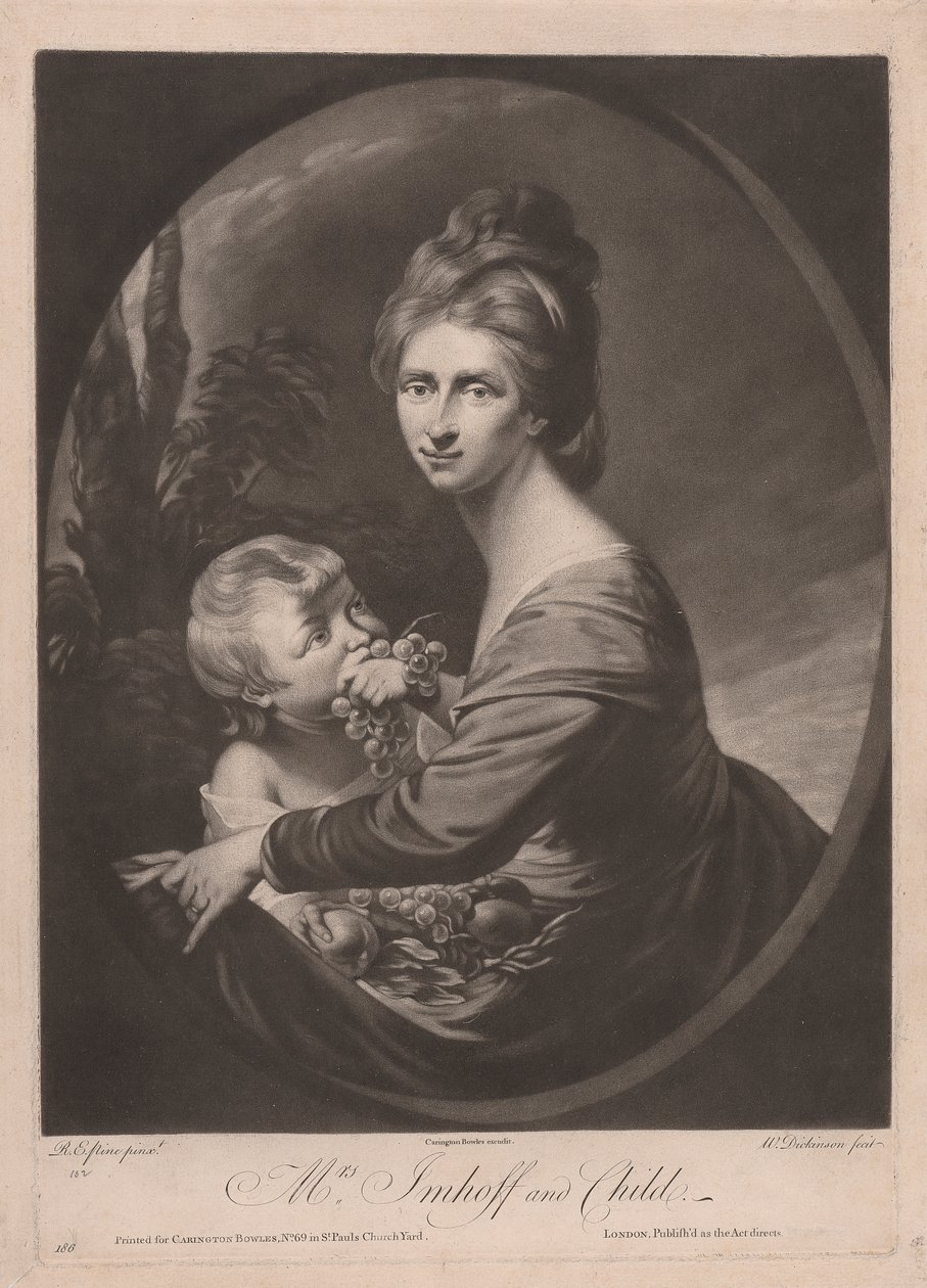 Mrs. Imhoff und Kind von William Dickinson