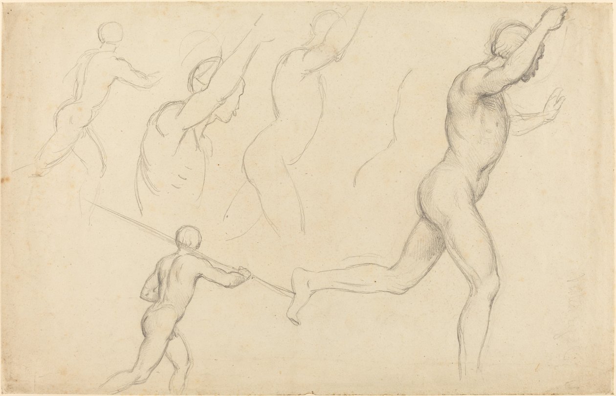 Studien von rennenden Männern von William Etty