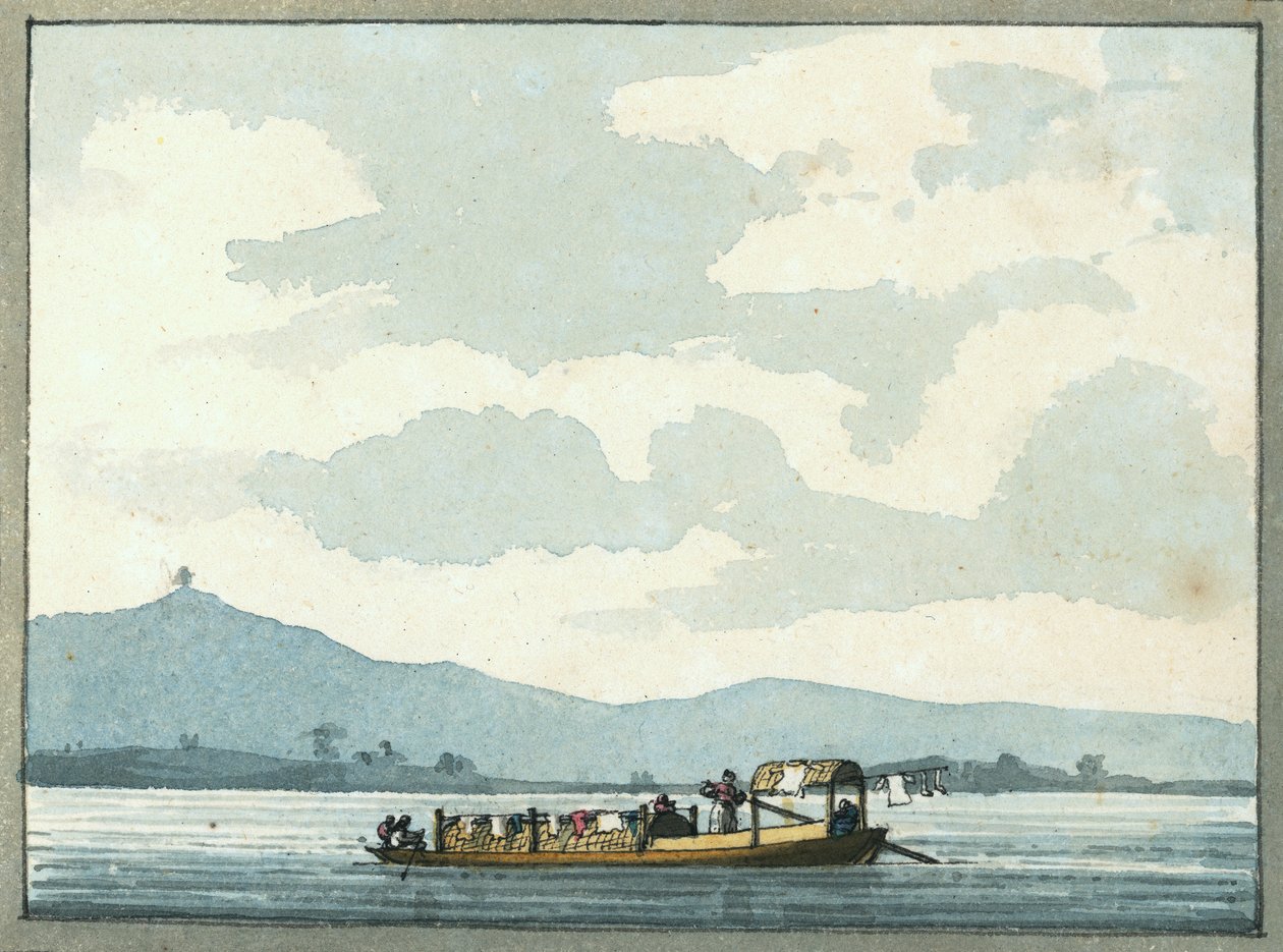Chinesisches Flussboot von William Ffarington