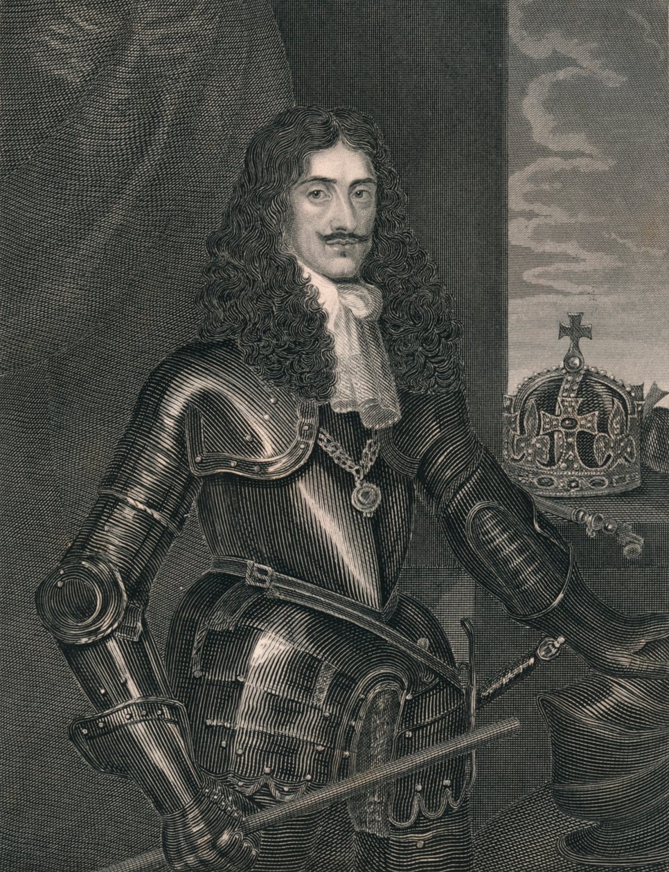 König Karl der Zweite, Mitte 19. Jahrhundert von William Finden
