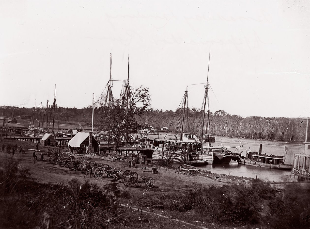 Broadway Landing, Appomattox River von William Frank Browne