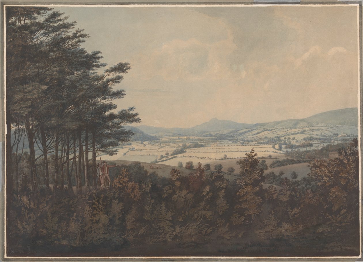 Landschaft mit Tal und Bergen von William Green