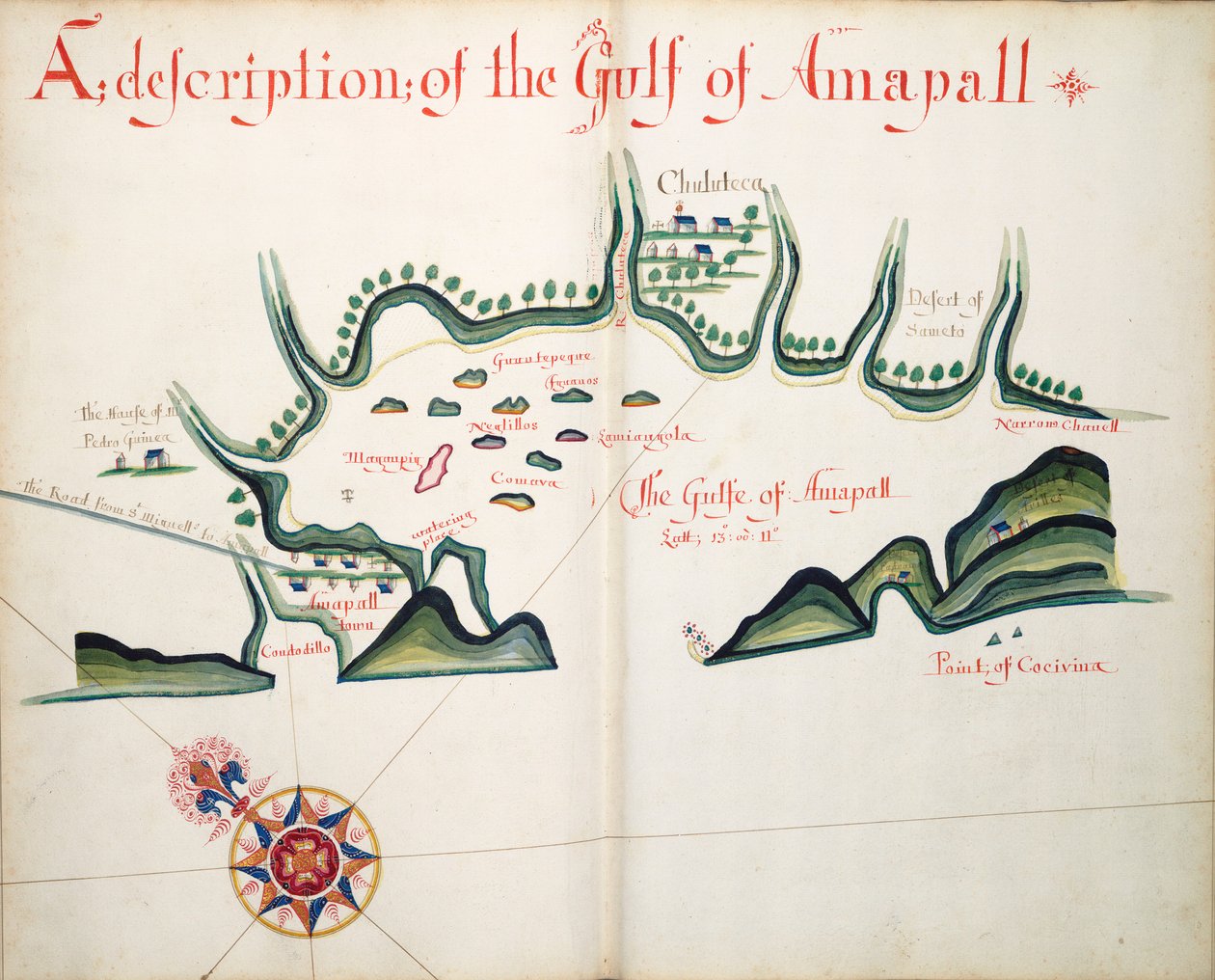 Eine Beschreibung des Golfs von Ampall von William Hack