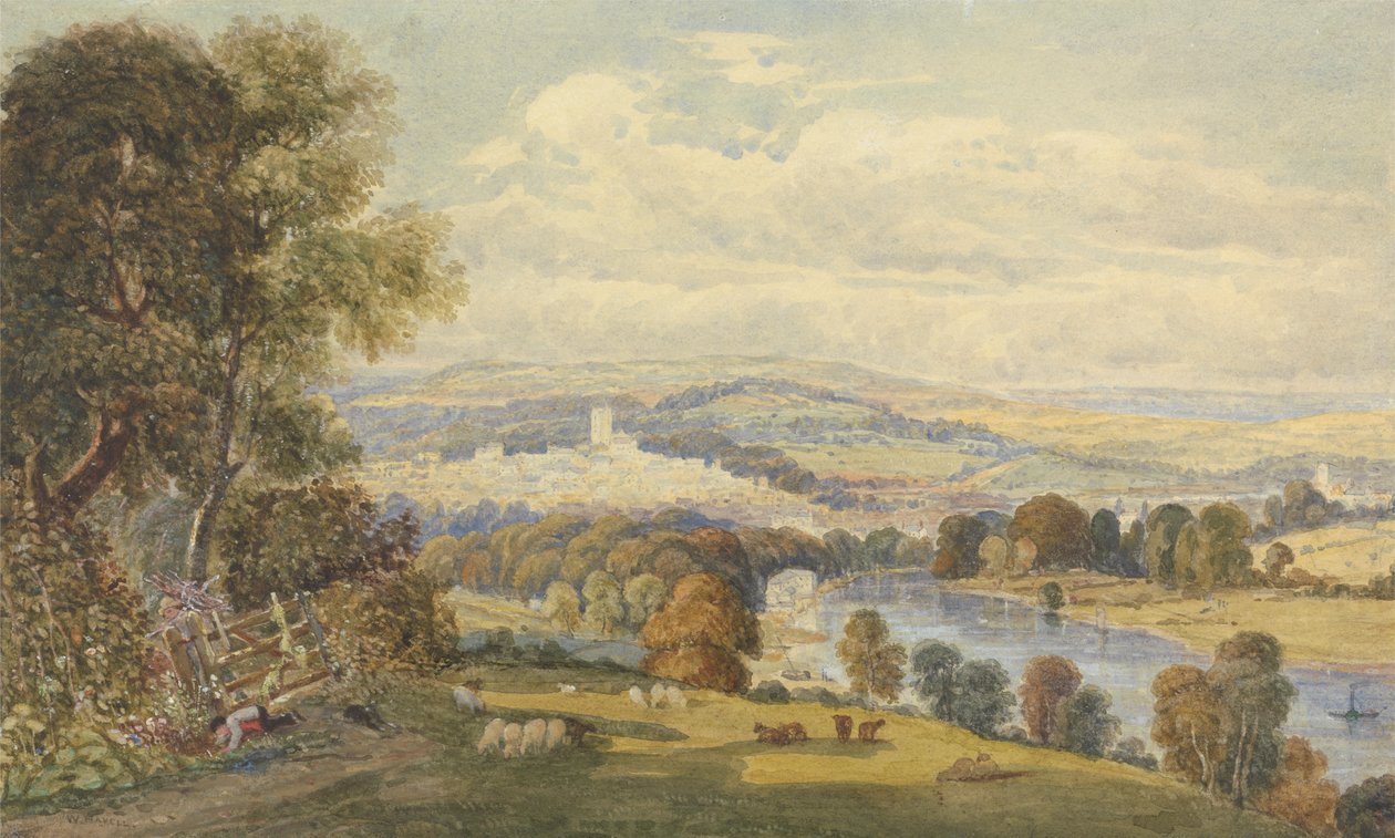 Ansicht von Totnes, Devon von William Havell