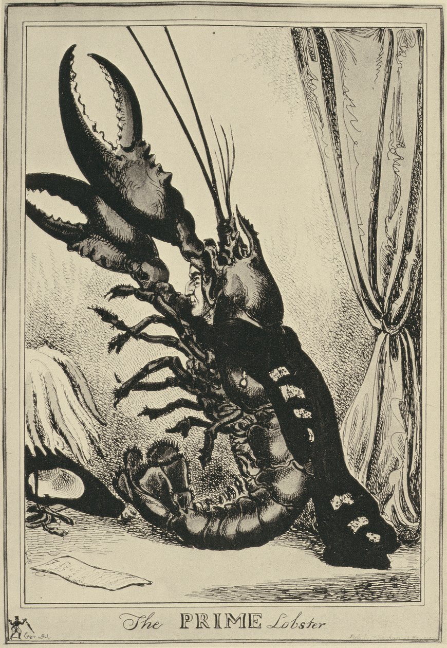 Der Prime Lobster, 1828 von William Heath