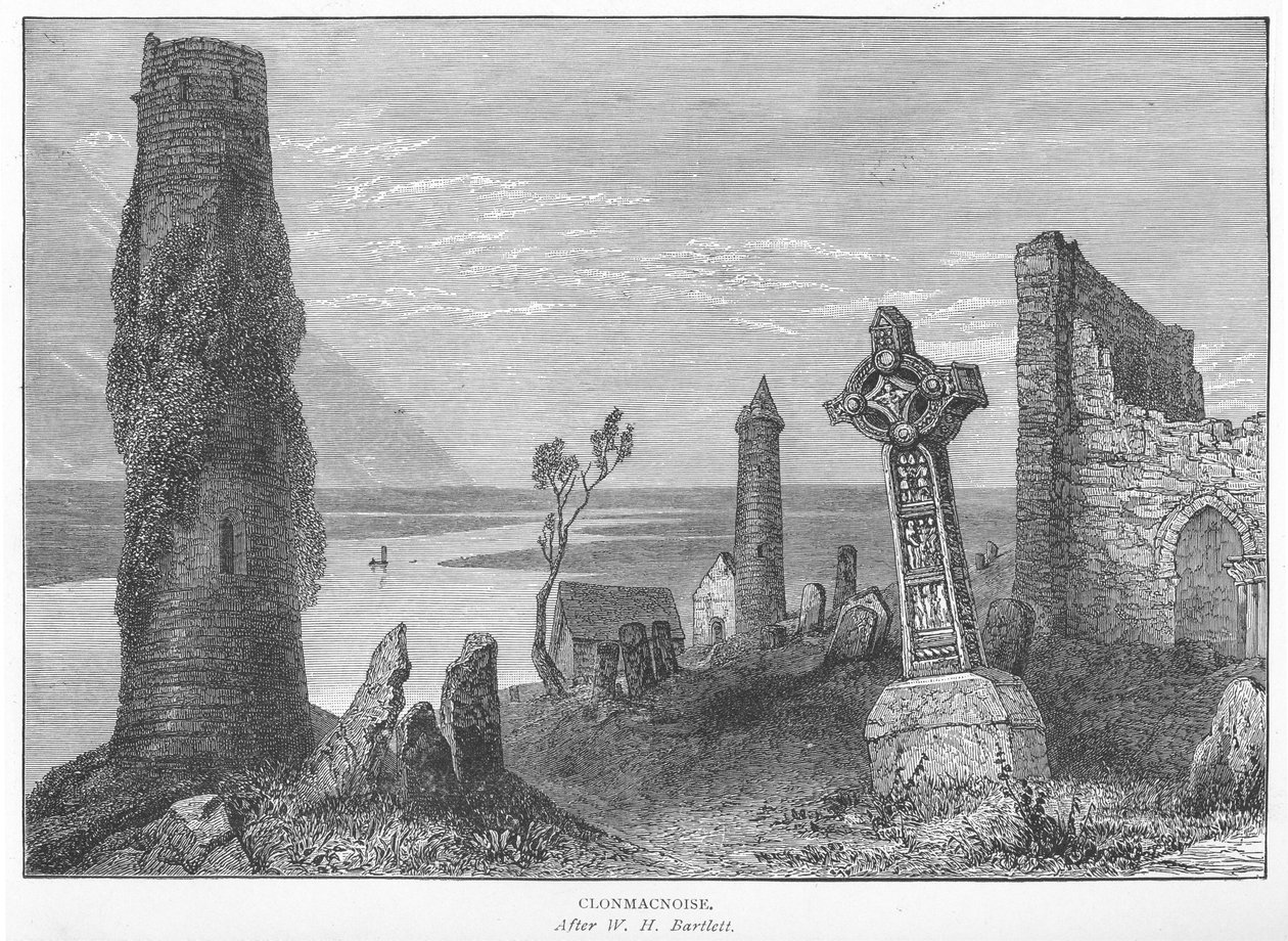 Clonmacnoise von William Henry Bartlett