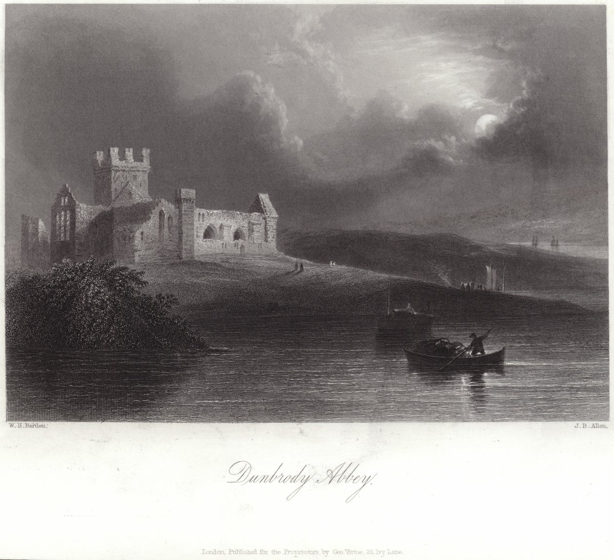 Dunbrody Abbey in County Wexford von William Henry Bartlett