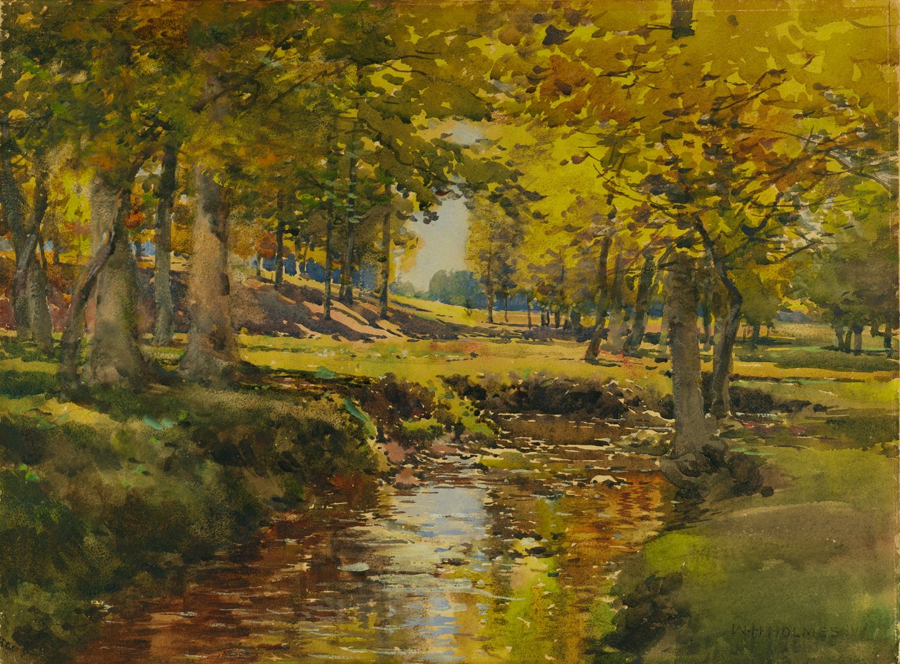 Herbst am Wiesenrand, n.d. von William Henry Holmes