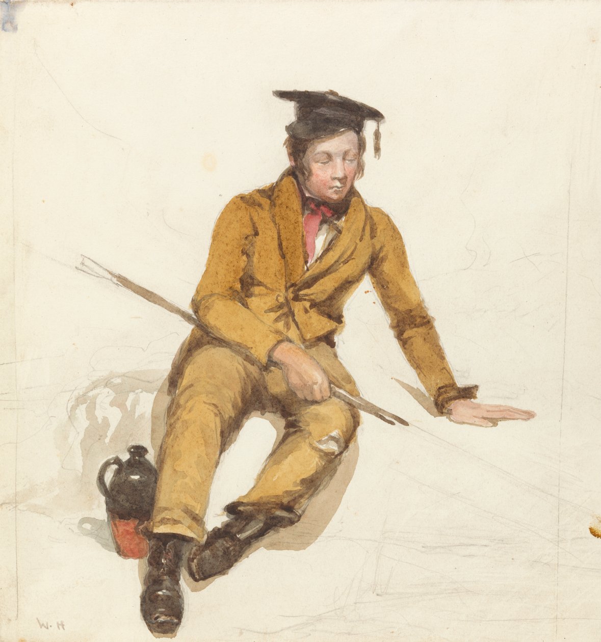 Ein junger Gelehrter geht angeln von William Henry Hunt