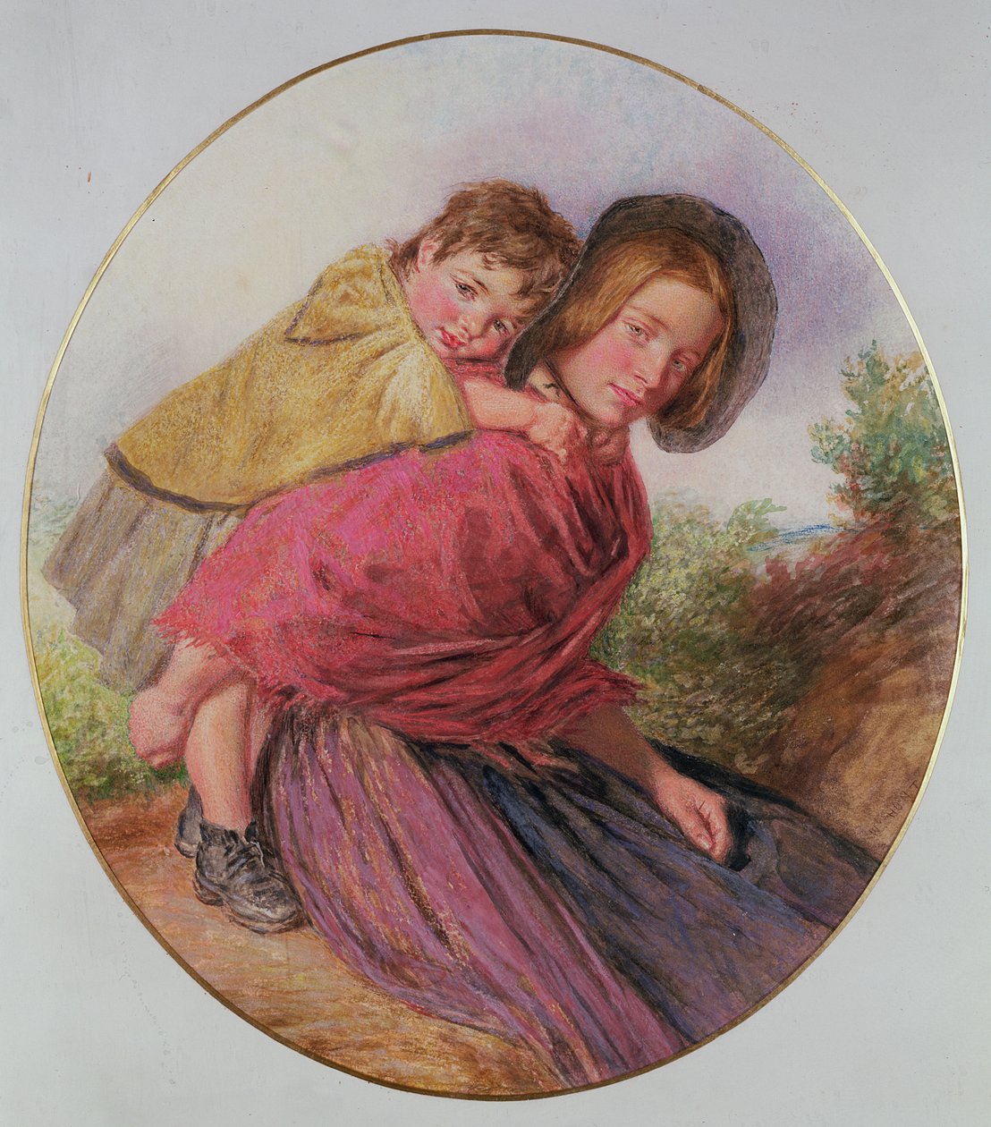 Mutter und Kind von William Henry Hunt