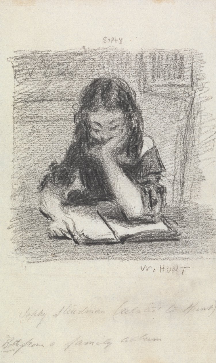 Sophy Steadman beim Lesen von William Henry Hunt