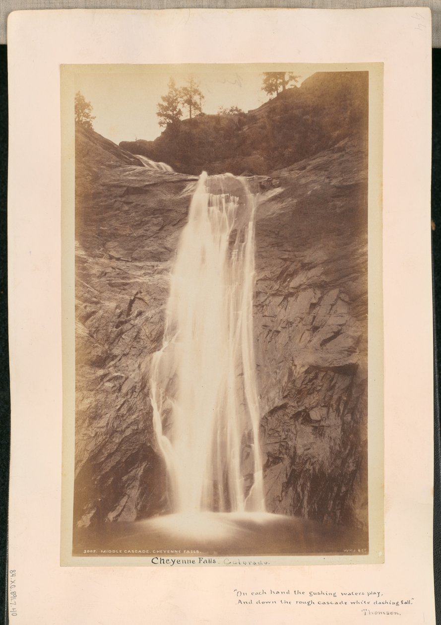 Mittlerer Wasserfall. Cheyenne-Fälle von William Henry Jackson