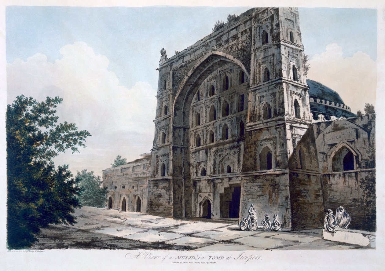 Moschee in Jaunpur, 1786 von William Hodges