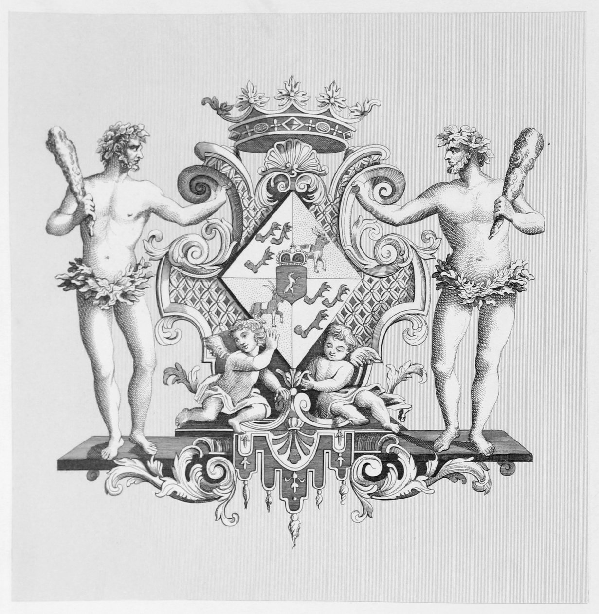 Wappen der Herzogin von Kendal von William Hogarth